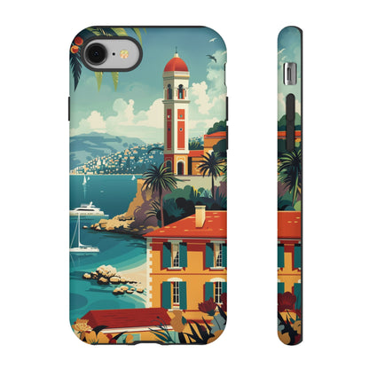 Midcentury French Riviera Landscape Painting Phone Case