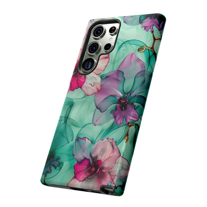 Watercolor Floral Orchids Phone Case