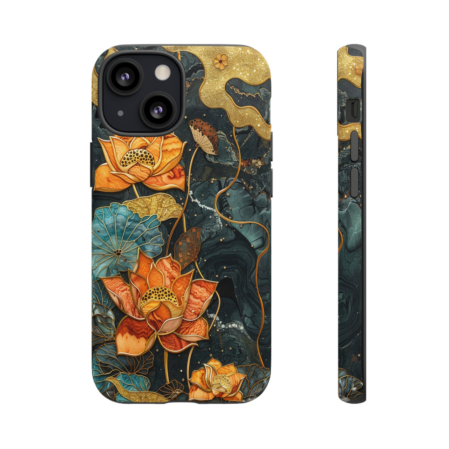 Chiyogami Floral Scroll Work Phone Case