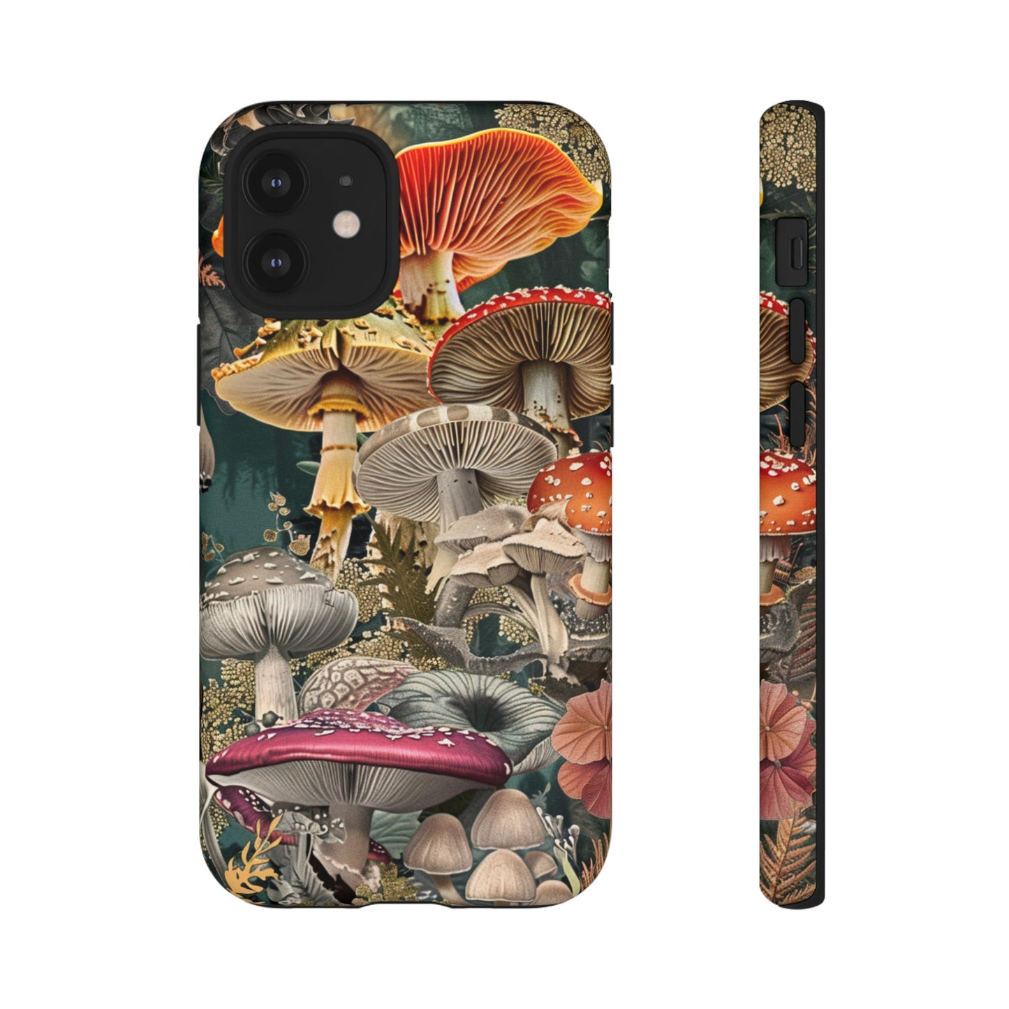 Vintage Illustration Mushroom Collage Phone Case