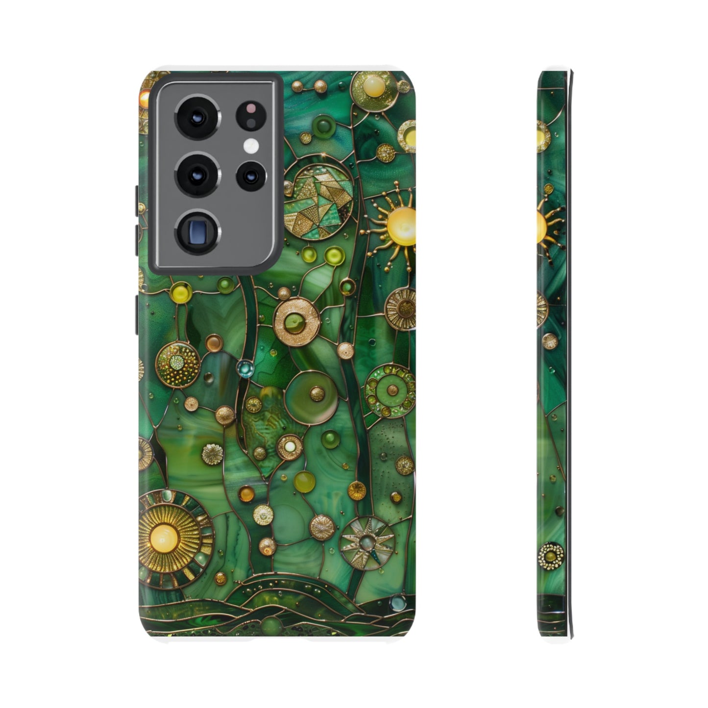 Green Celestial Stained Glass Mosaic Phone Case