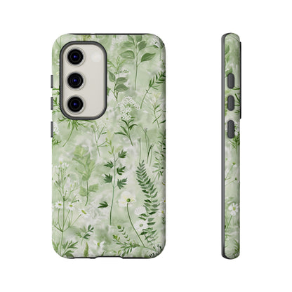 Floral Sage Green Wildflower Phone Case