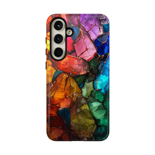 Crystal stone matrix phone case for iPhone 15 case