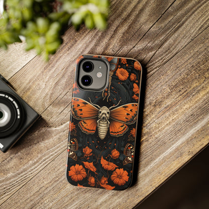 Eerie Elegance: Halloween Goth Moth Apple Phone Case | Dark Enchantment iPhone Case