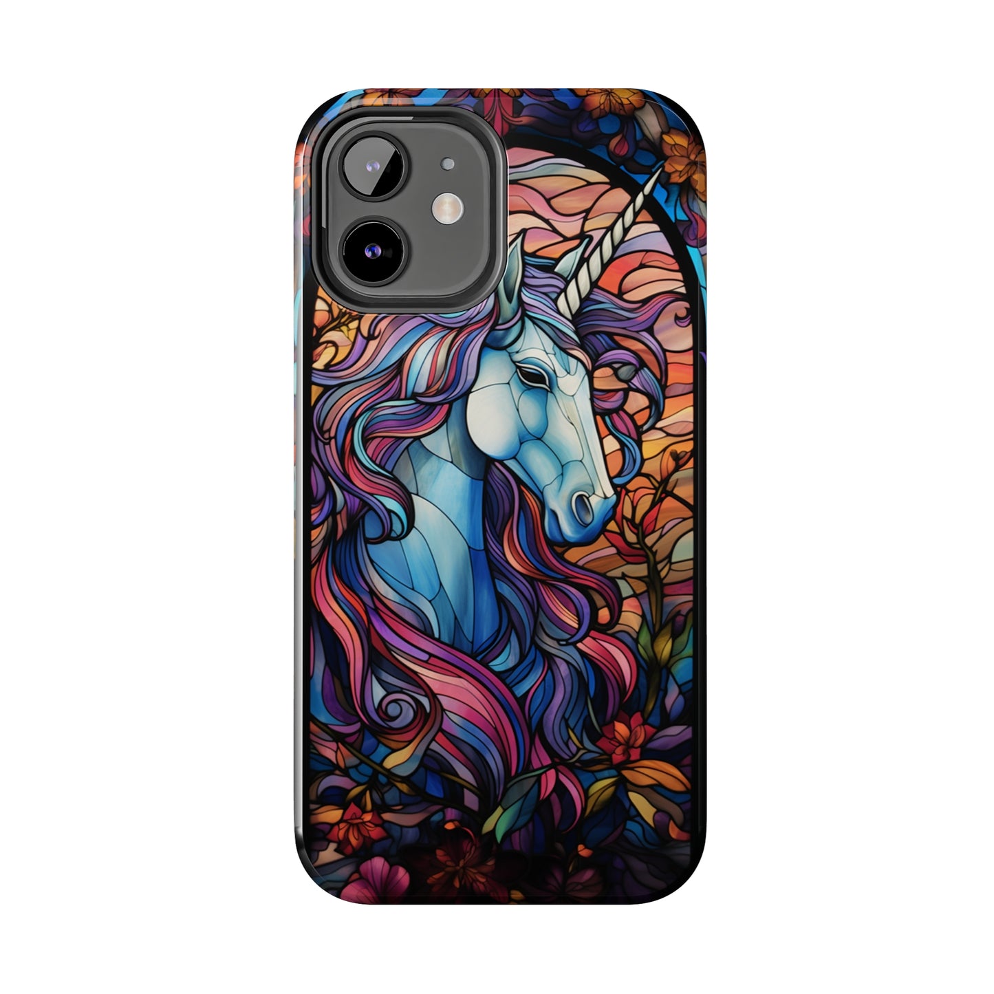 Unicorn Stained Glass iPhone Case | Mythical Beauty and Device Protection