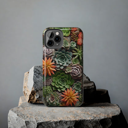 Succulent Desert Cactus Floral iPhone Case | Embrace the Beauty of Arid Elegance