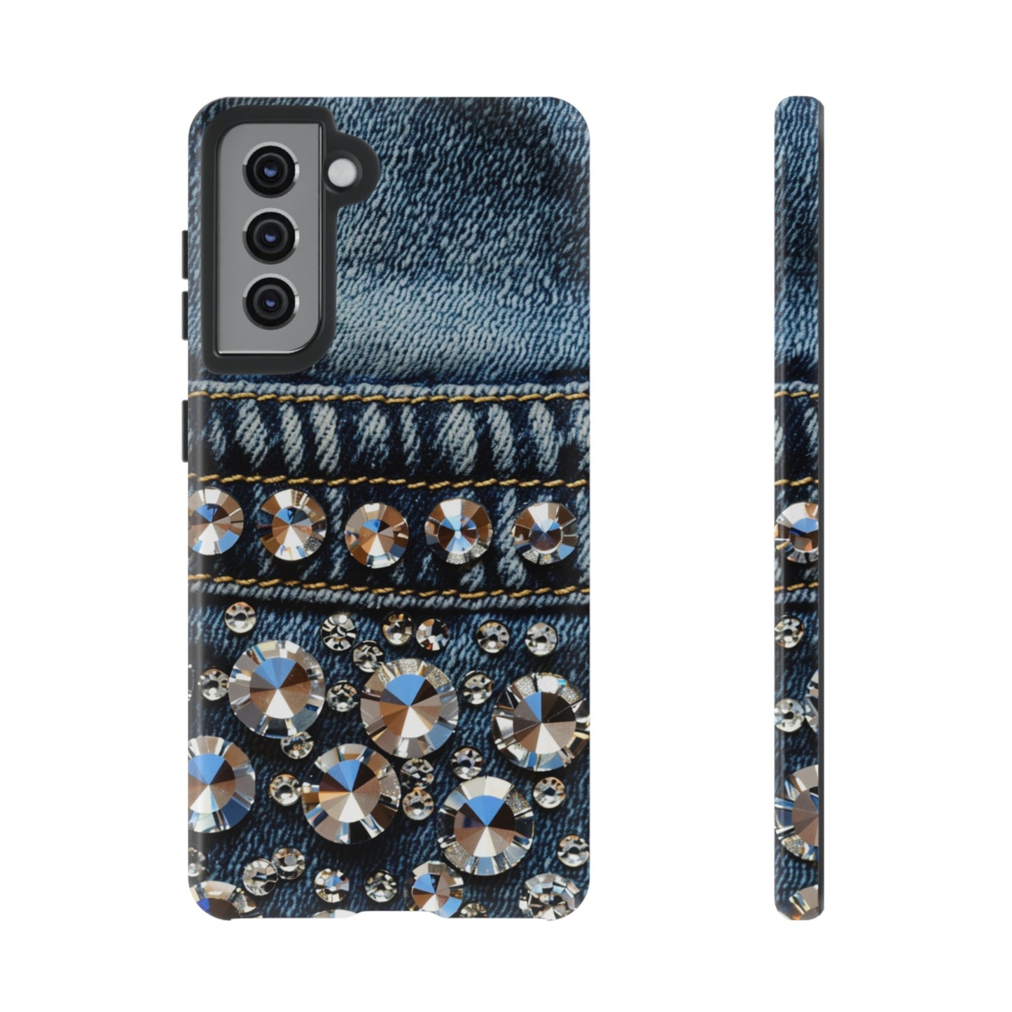 Blue Jean Queen Rhinestone Bling Phone Case