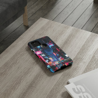 Cyberpunk Tokyo Cityscape Phone Case