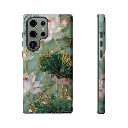 Elegant Floral Phone Case - Tough Cases with Lotus Design