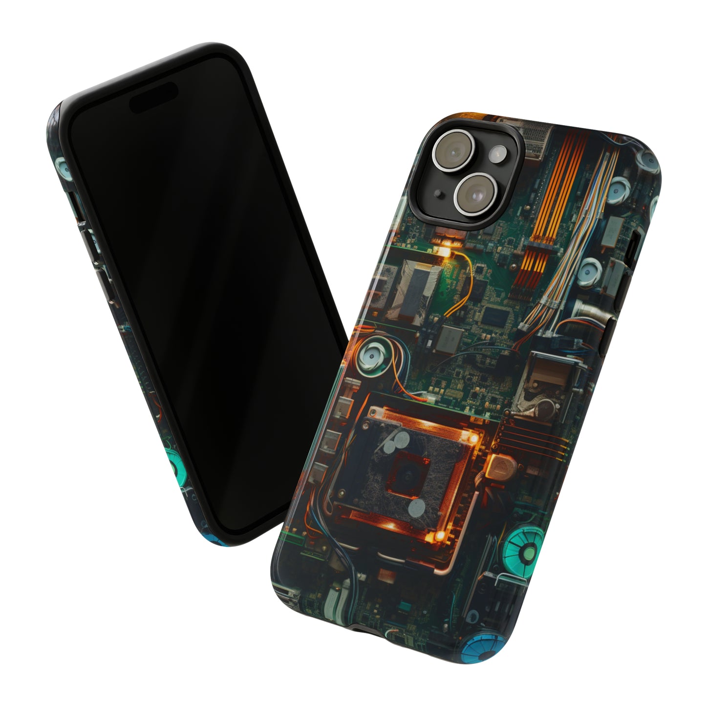 Circuit Board Themed Tough Phone Case