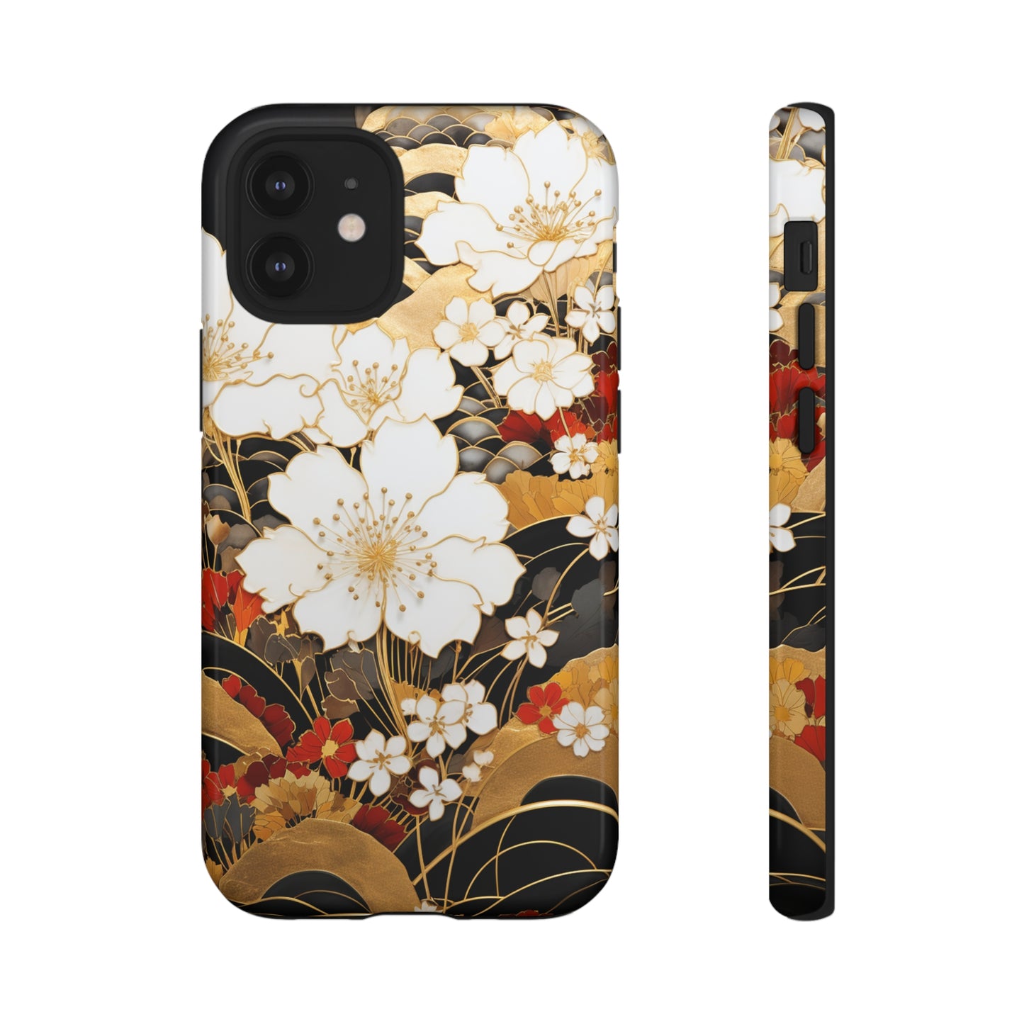 Chiyogami Floral Tough iPhone Case Galaxy S23 S22 S21 S20 Plus Ultra | Iphone 14 13 12 11 8 Pro Max Mini | Pixel 7 6 Pro 5 | Japanese Boho