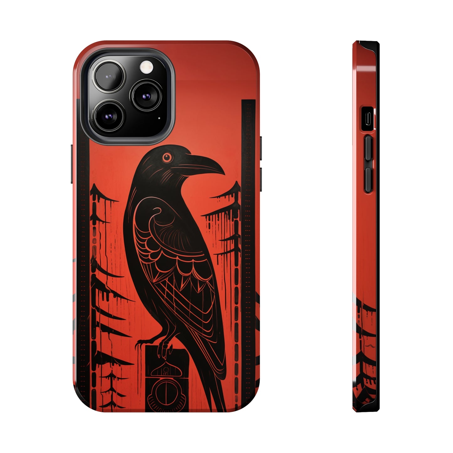 Mystic Totem: Northwest Native American Tribal Raven | Cultural Heritage iPhone Case