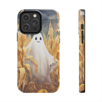 Ghost of Halloween Fall Pumpkins iPhone Case | Embrace the Spooky Autumn Vibes