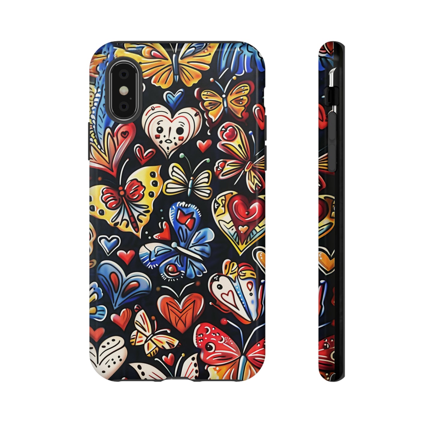 Butterfly Magic Hearts Phone Case