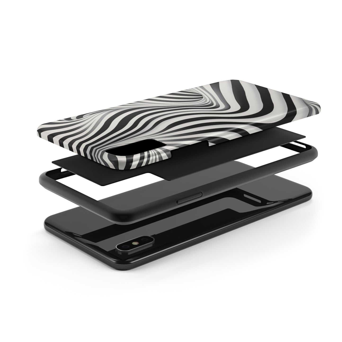 Twist Your Perception: Optical Illusion Tough Case for Apple iPhone Models – Where Art Meets Function