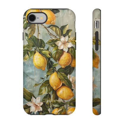 Mediterranean Lemon Tile Oil Painting iPhone 13 Case