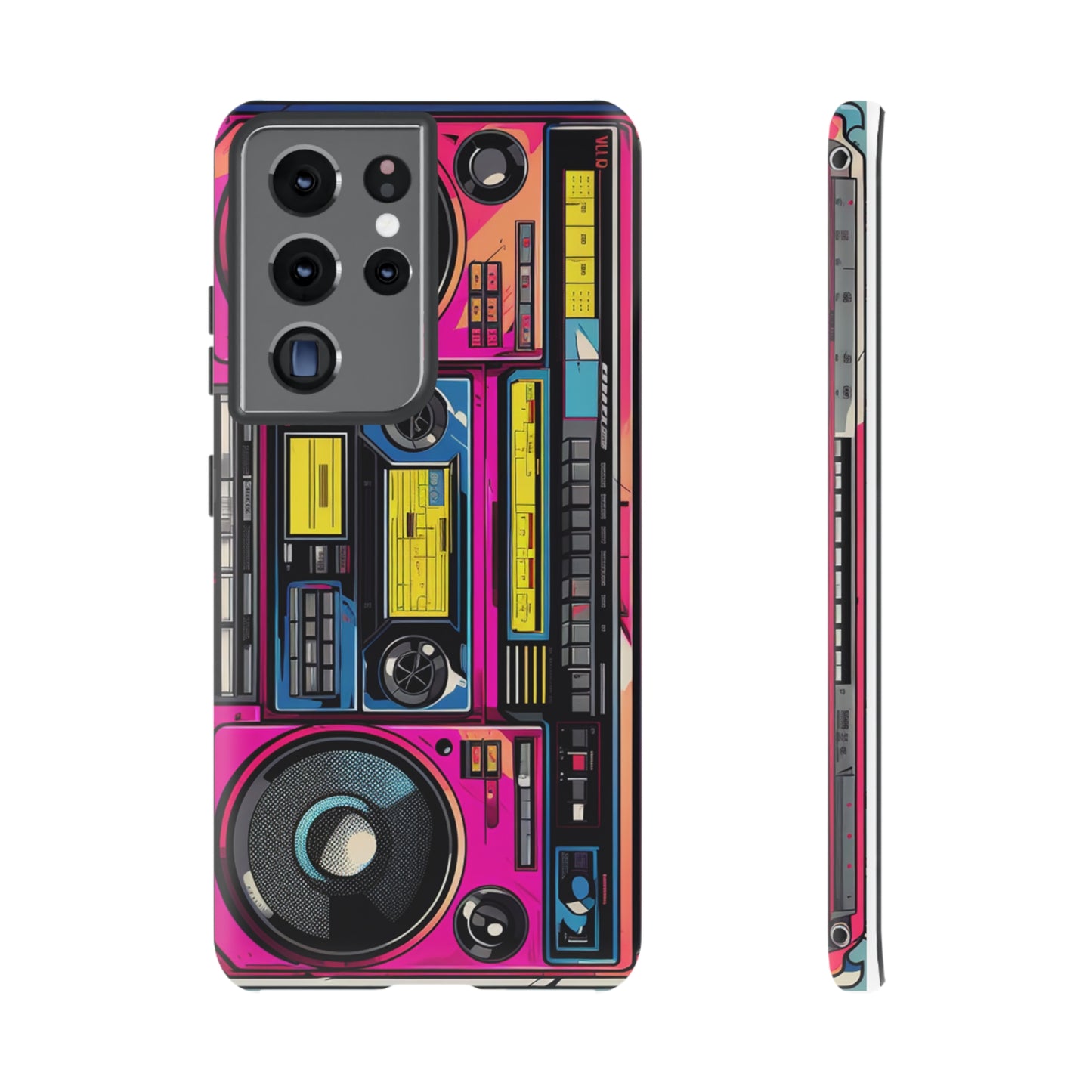 Boombox Hip Hop Music iPhone Case | Embrace Retro Vibes with Urban Beats for Google Pixel, iPhone, and Samsung Cases