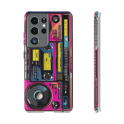 Boombox Hip Hop Music iPhone Case | Embrace Retro Vibes with Urban Beats for Google Pixel, iPhone, and Samsung Cases