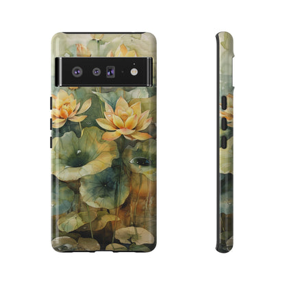 Zen Lotus Watercolor Painting iPhone 15 Case