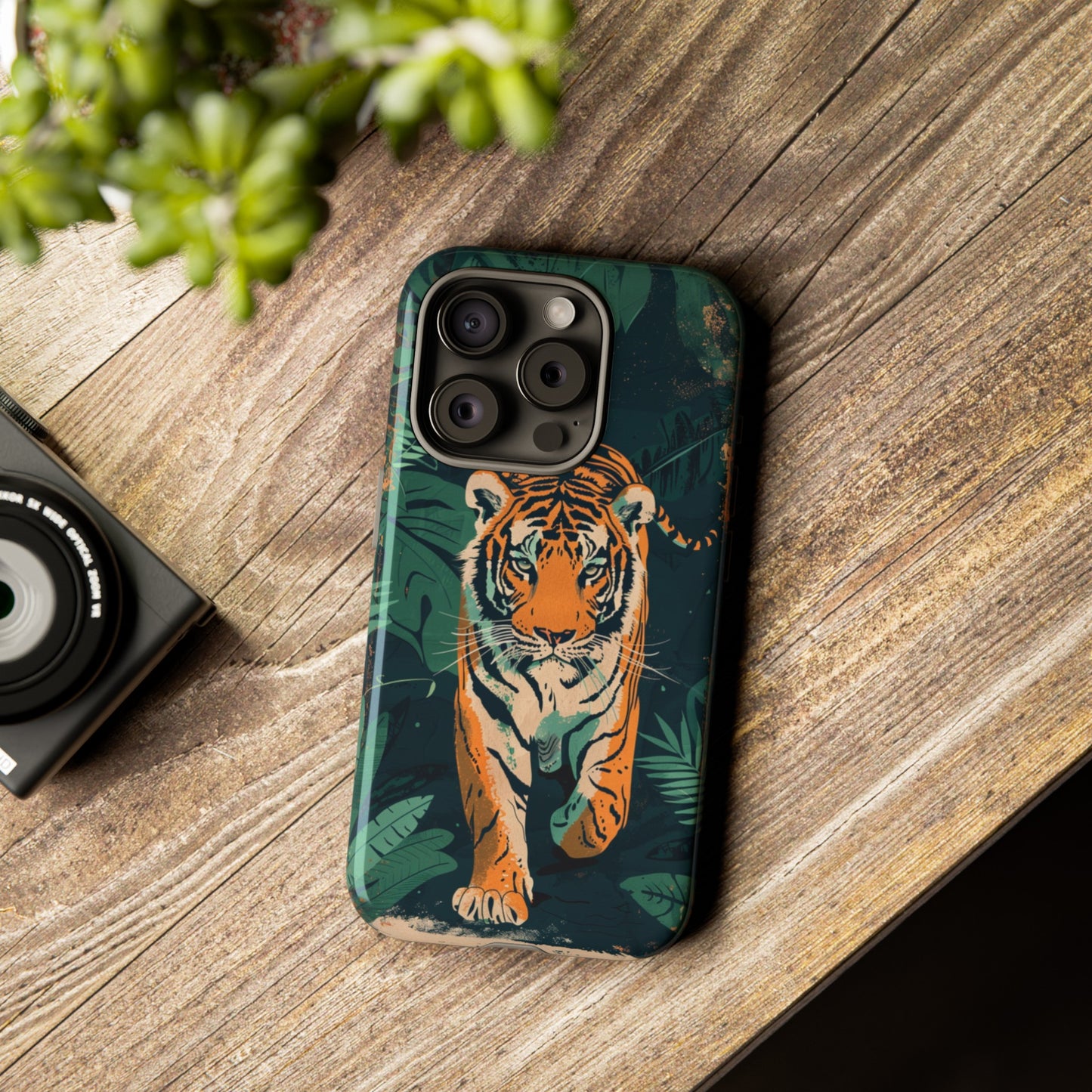 Retro Jungle Tiger Phone Case