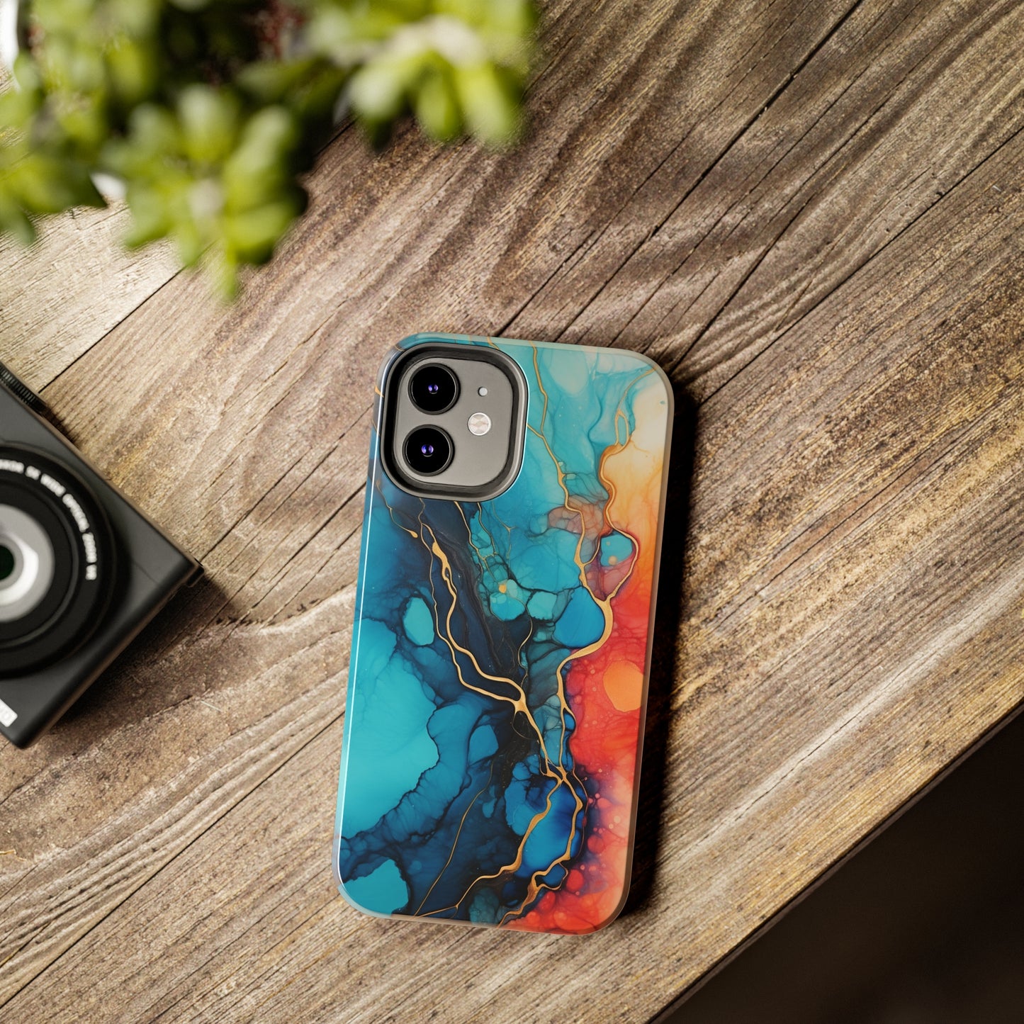 Marbled Watercolor iPhone Case | Embrace the Mesmerizing Multicolor Art