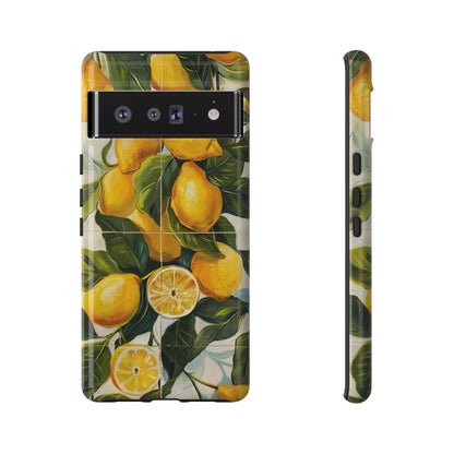 Mediterranean Lemon Italian Tile iPhone 14 Case