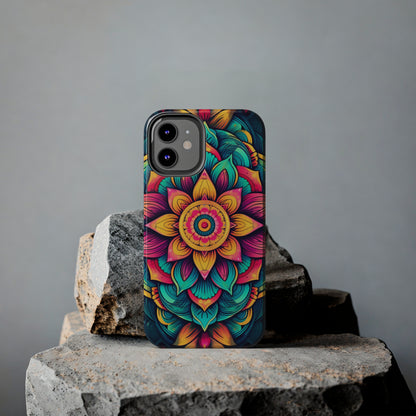 Cosmic Harmony: Rainbow Mandala | Spiritual Symmetry iPhone Case