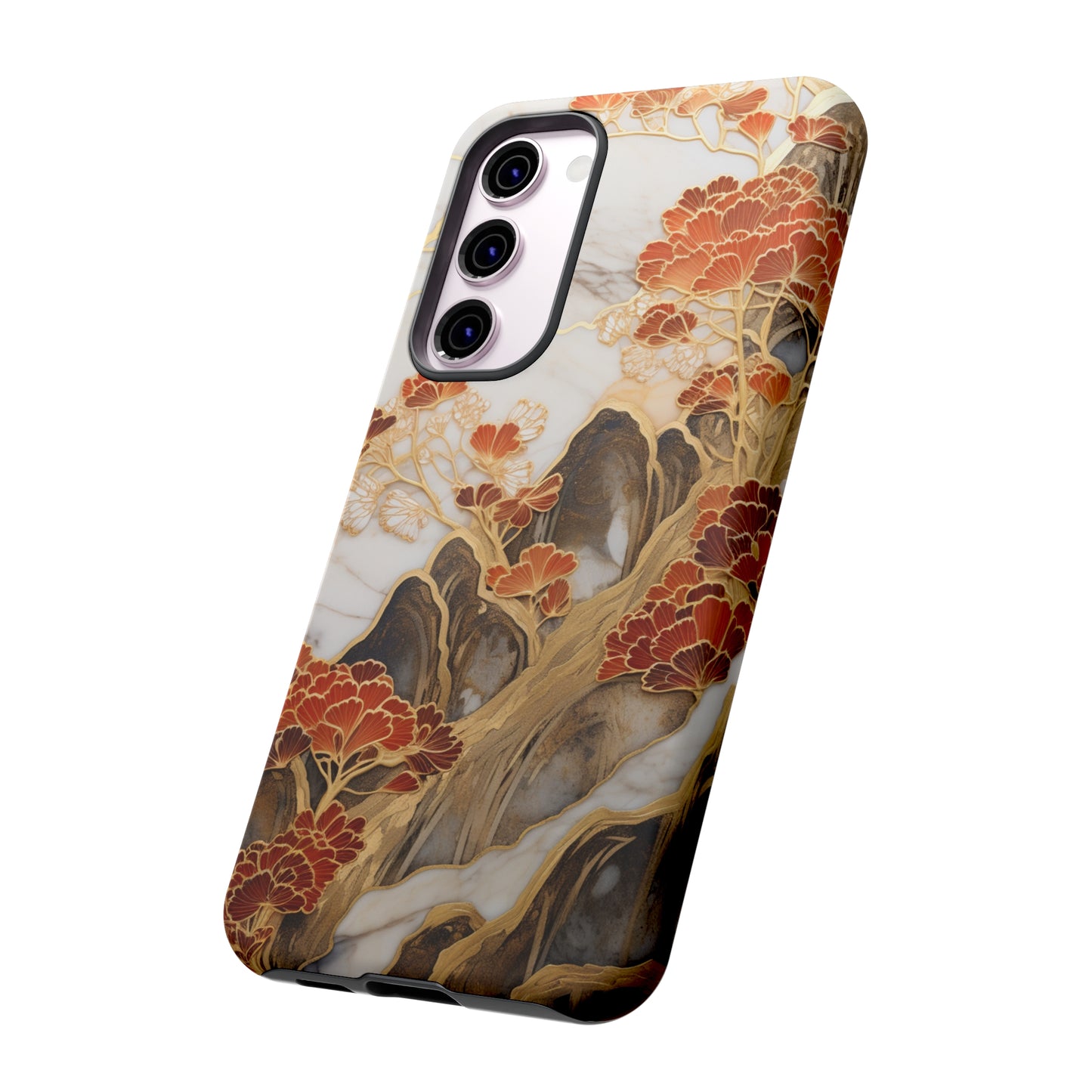 Chiyogami Floral Tough iPhone Case Galaxy S23 S22 S21 S20 Plus Ultra | Iphone 14 13 12 11 8 Pro Max Mini | Pixel 7 6 Pro 5 | Japanese Boho