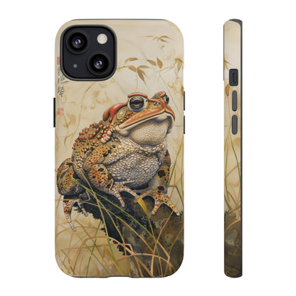 Toad on a Branch Japanese Style Art Painting Phone Case