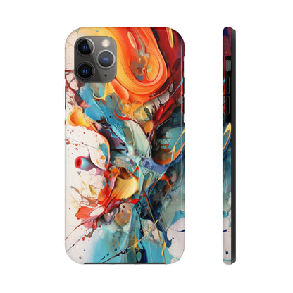 Abstract Color Splash iPhone Tough Case | Boldly Express Your Style with Enhanced Protection