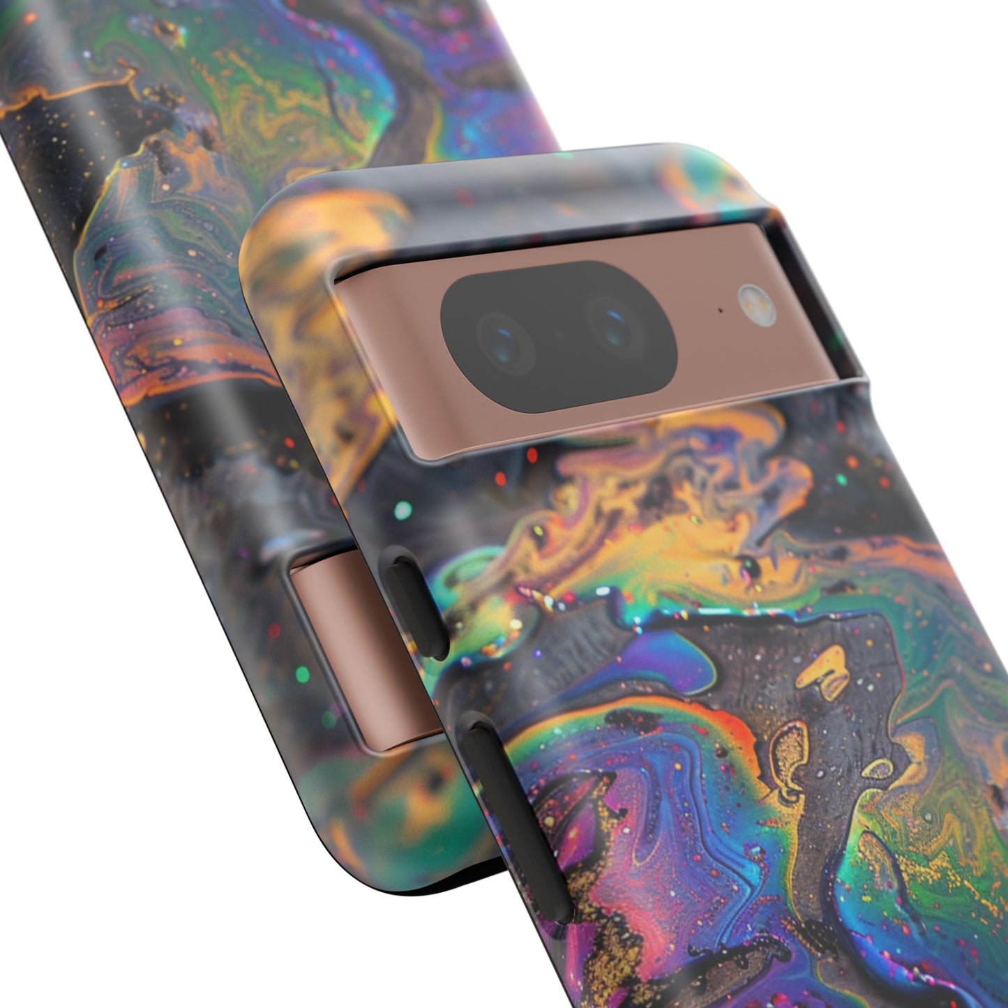 Opalescent Marbled Holographic Print Phone Case