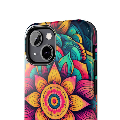 Cosmic Harmony: Rainbow Mandala | Spiritual Symmetry iPhone Case