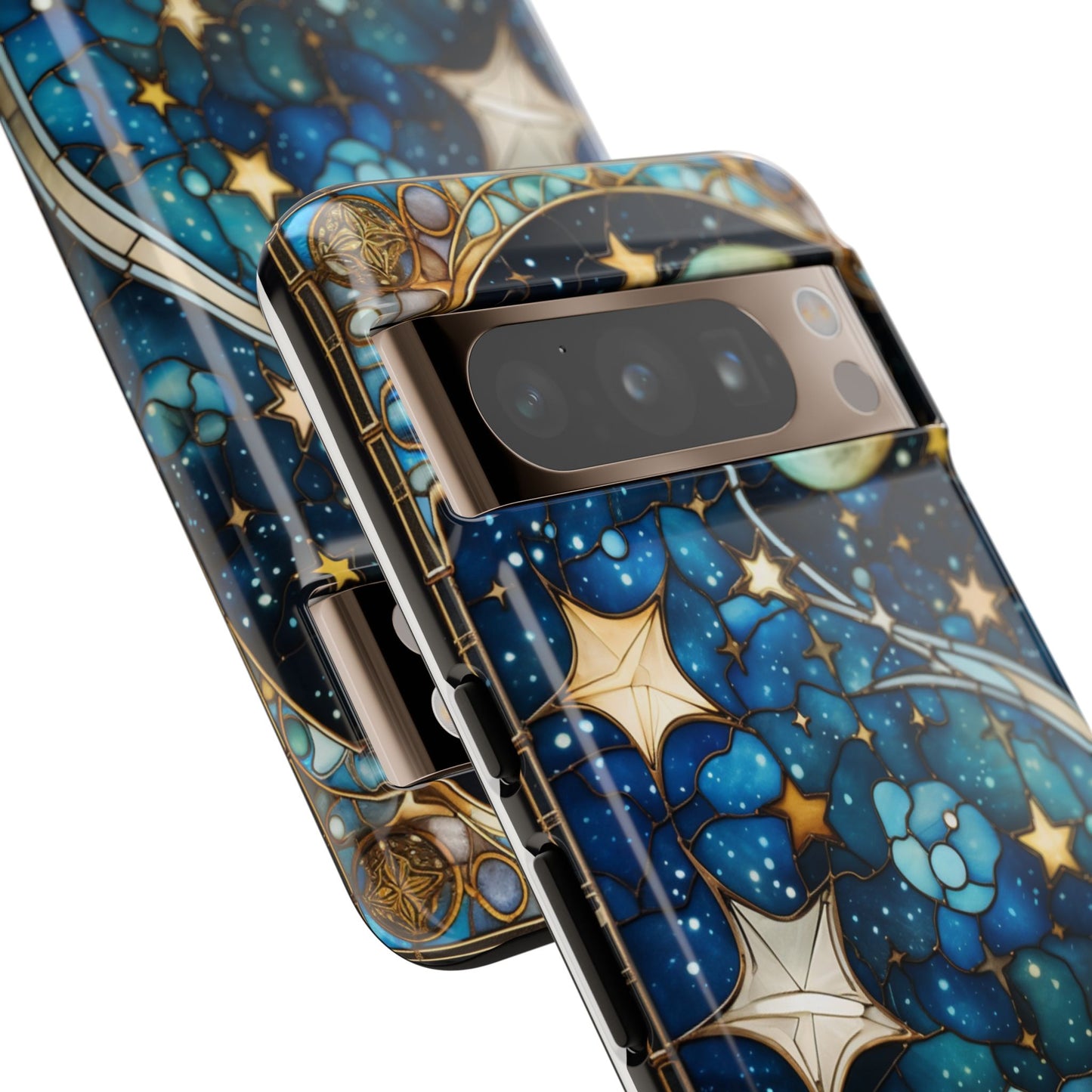 Boho Starry Night Stained Glass Artistry Phone Cover