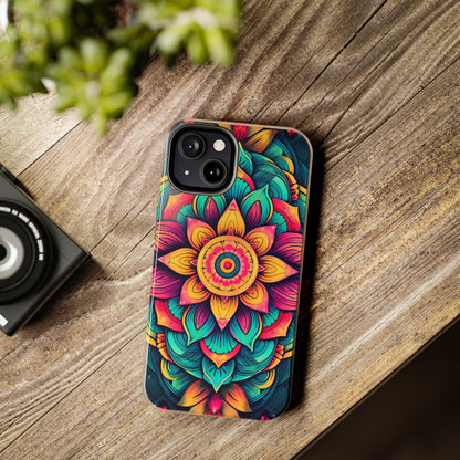 Cosmic Harmony: Rainbow Mandala | Spiritual Symmetry iPhone Case