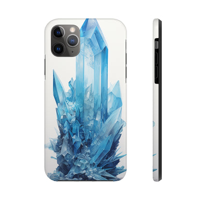 Healing Blue Crystal iPhone Case | Embrace Calmness and Serenity in a Stylish Package