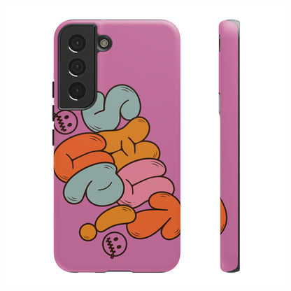 Shut Up Phone Case | Warm Retro Psychedelic Colors | For iPhone, Pixel, Samsung