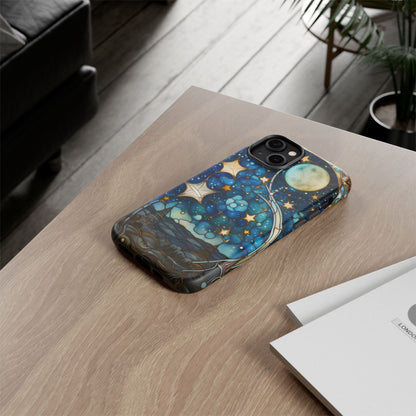 Boho Starry Night Stained Glass Artistry Phone Cover