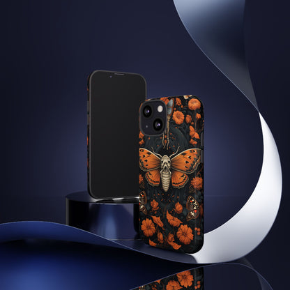 Eerie Elegance Halloween Goth Moth Phone Cover