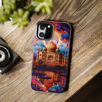 Taj Mahal Silhouette iPhone Case | Royal Elegance for Models 11 through 14 Pro Max