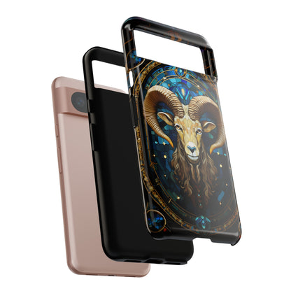 Aries Astrology Stained Glass Design Phone Case