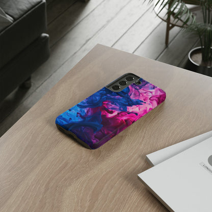 Magenta and Blue Color Explosion Phone Case