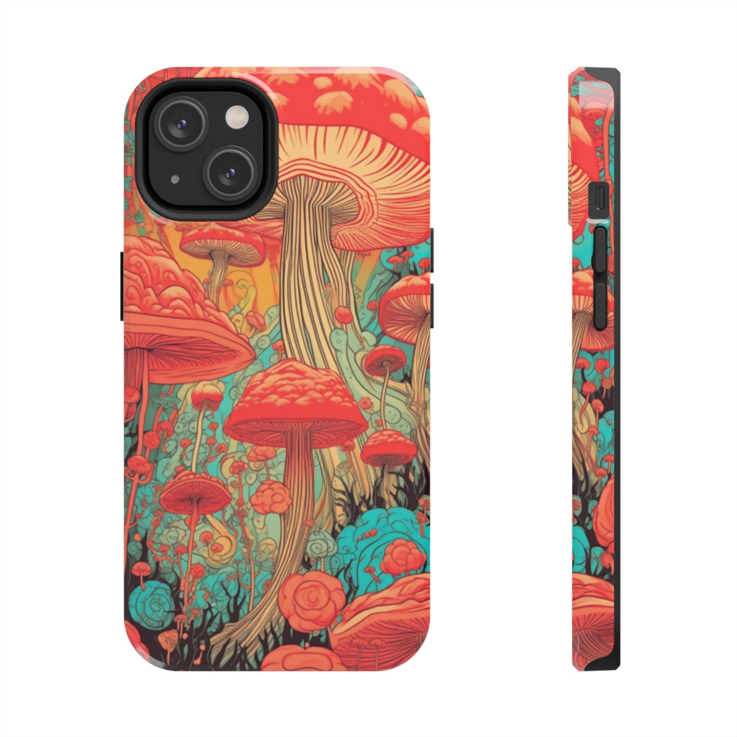 Trippy Magic Mushroom Tough iPhone Case | Embrace the Psychedelic Art