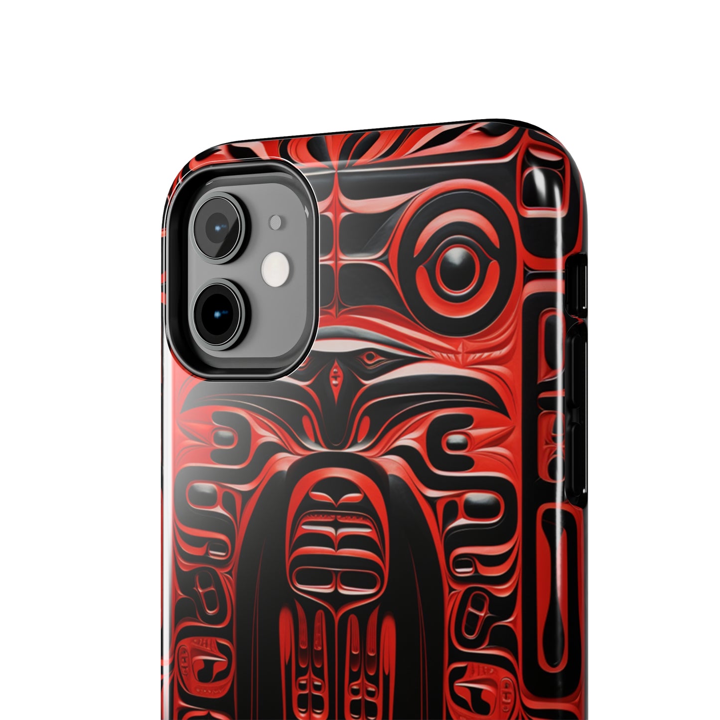 Raven Totems: Northwest Native American Carving | Heritage iPhone Case