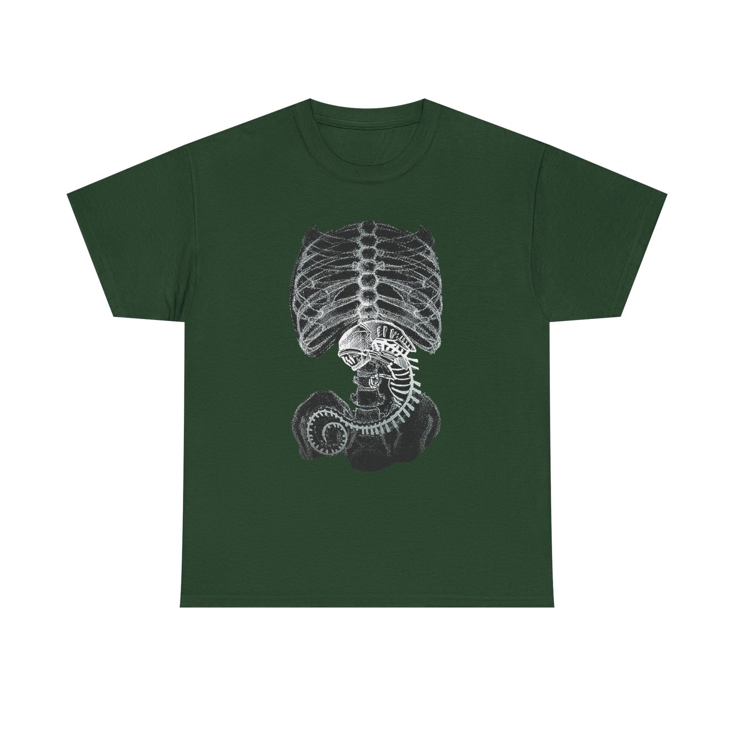 Alien Creature X Ray Sci Fi T Shirt Retro Space Tee