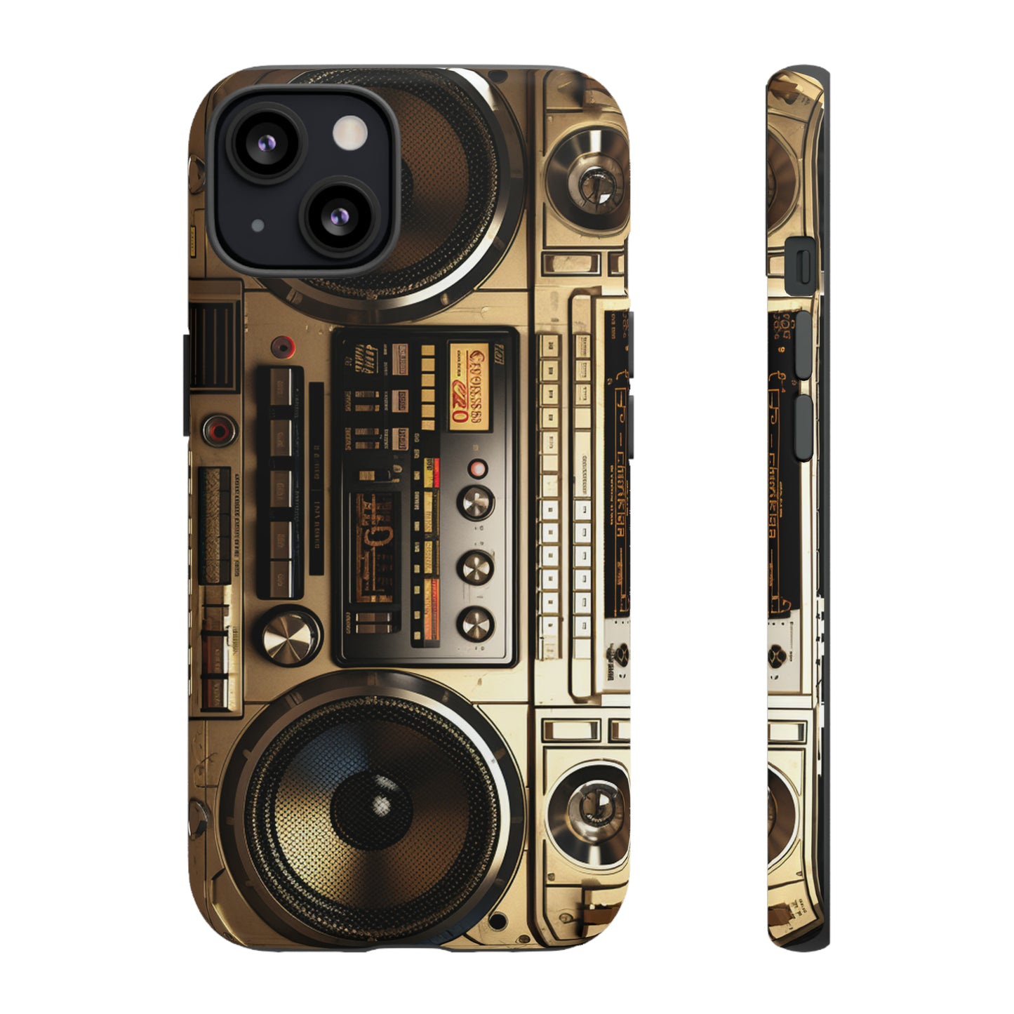 Urban Beats: Boombox Hip Hop Music Pixel Phone Case | Retro Rhythms for iPhone 15 Models