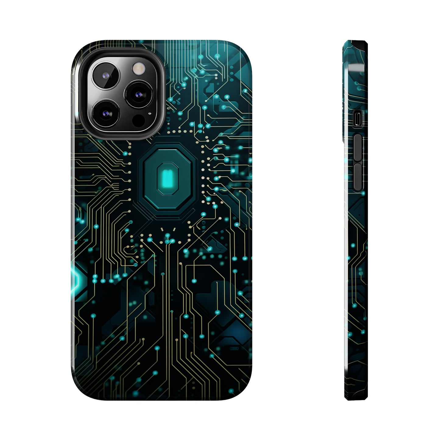 Neon Nexus: Cyberpunk Circuit Board | Futuristic Tech-Inspired iPhone Case