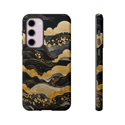 Chiyogami Mountains Tough Phone Case fits Galaxy S23 S22 S21 S20 Plus Ultra | Iphone 14 13 12 11 8 Pro Max Mini | Pixel 7 6 Pro 5 | Japanese