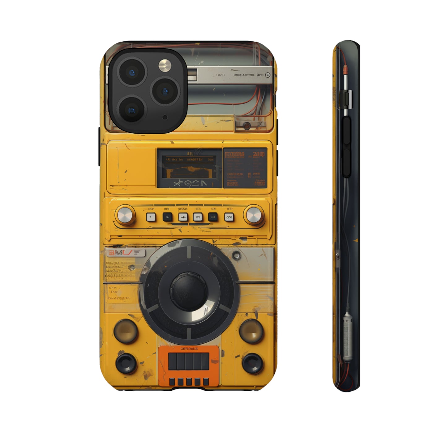 Cyberpunk Techno Gadget Walkman: Premium Phone Tough Case for iPhone, Samsung Galaxy, and Google Pixel