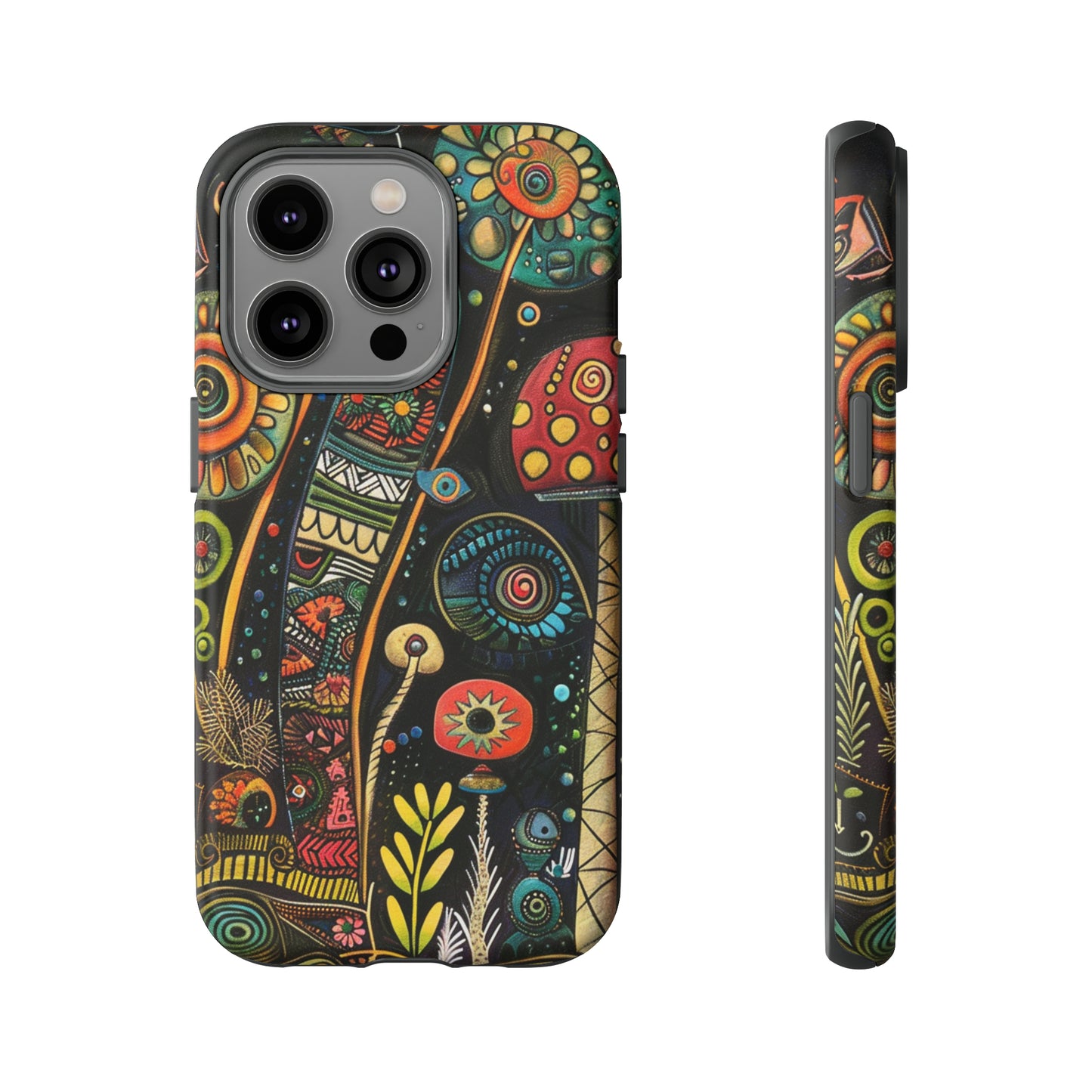 Retro 1960s Psychedelic Flowers Phone Case