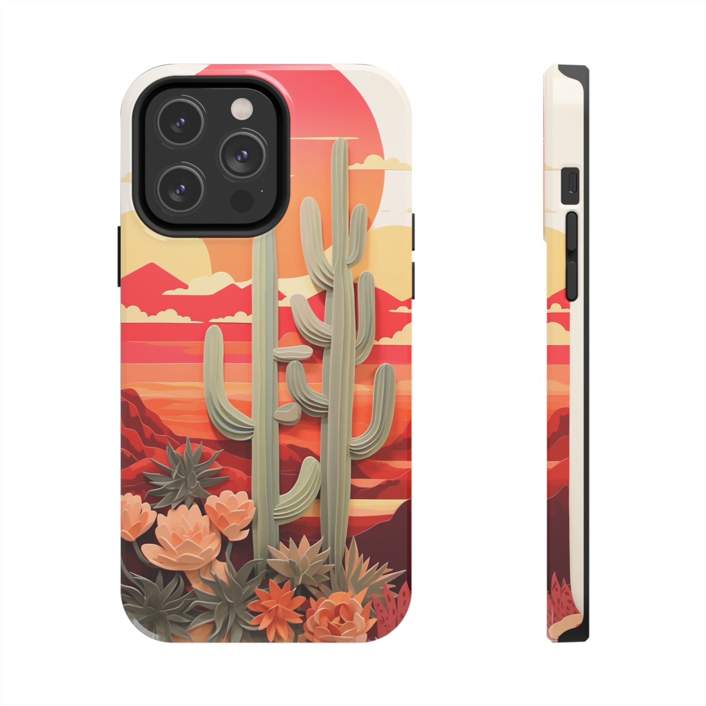 Cactus Desert Sunset iPhone Case